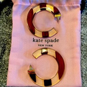 Kate spade acrylic hoops